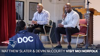 Matthew Slater amp Devin McCourty Meet with the African American Cultural Committee at MCI Norfolk [upl. by Nnil]