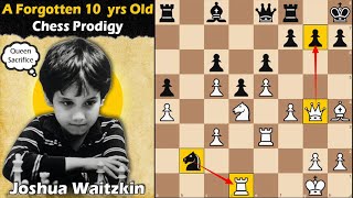 A Forgotten 10 yrs Old Chess Prodigy  Waitzkin vs Frumkin 1987 [upl. by Surtemed735]