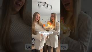 Das haben wir ​⁠yvonnedilauro zur Gender Reveal Party geschenkt 🫶🏼  lesotwins [upl. by Aliakam]