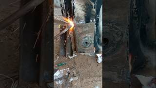 Amazing how to excavator cabin damage piece repairing shorts gas welding automobile viralvideo [upl. by Mayyahk]