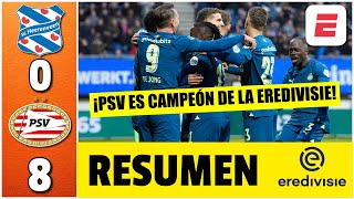 GOLEADA HISTÓRICA PSV APLASTÓ 80 al Heerenveen y es virtual CAMPEÓN de la Erevidisie  Resumen [upl. by Judi647]