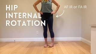 Hip internal rotation Postural Restoration Institute [upl. by Rehportsirhc]