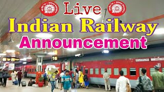 Live  Popular Indian Railway Latest amp Clear Train Announcement at New Delhi 2020  Part 5 [upl. by Om]