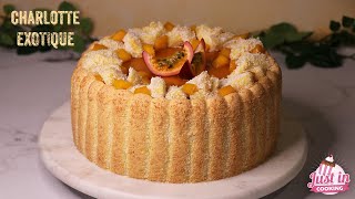 ❅ Recette de Charlotte aux Fruits Exotiques Coco et Vanille ❅ [upl. by Ahcire705]