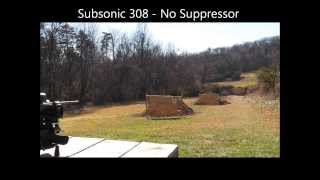 AAC Cyclone 762 308 Suppressor Silencer demo with downrange shots HQ Audio [upl. by Breger]