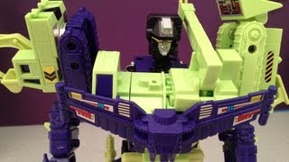 TRANSFORMERS DEVASTATOR  G1 CONSTRUCTICONS VIDEO TOY REVIEW [upl. by Lednahc]