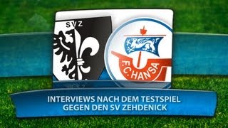 Interviews nach dem Testspiel gegen den SV Zehdenick [upl. by Leftwich]