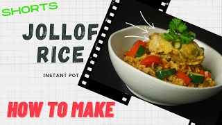 How to Make Jollof Rice In Instant Pot  Chefs Tips And Method Shorts [upl. by Barina]