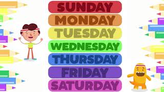 Sunday Monday  Days of the Week  The 7 Days of the Week Song  Learn 7 days of week [upl. by Teddy830]