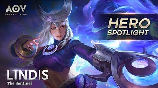 Lindis  Hero Spotlight Garena AOV Arena Of Valor [upl. by Galateah]