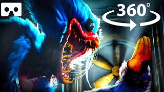 360° HUGGY IS EVEN SCARIER Poppy Playtime Chapter 1 REMASTERED in VR Full Game [upl. by Ladnar]