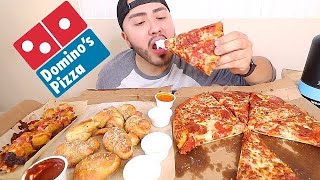 DOMINOS PIZZA MUKBANG EATING SHOW [upl. by Artap]