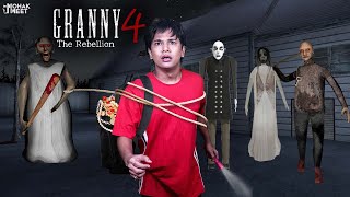 GRANNY 4 THE REBELLION GAMEPLAY  FUNNY HORROR GAME GRANNY  MOHAK MEET GAMING [upl. by Siduhey195]