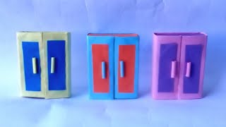 Origami Matchbox Wardrobe  Paper Crafts Wardrobe  Origami Furniture  Wardrobe Ideas  How to Make [upl. by Oyr]