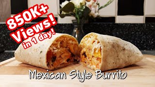 Easy Burrito Recipe  How to make Mexican Style burrito  10 minute recipe  Shorts [upl. by Quiteri]