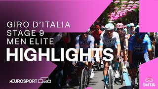 BREATHTAKING SPRINT 🤯  Giro DItalia Stage 9 Race Highlights  Eurosport Cycling [upl. by Adnorrahs]