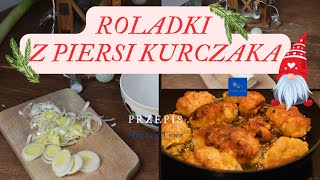 ROLADKI Z PIERSI KURCZAKA  PRZEPIS obiad przepisynaświęta obiaddladzieci przepisykulinarne [upl. by Lustick]