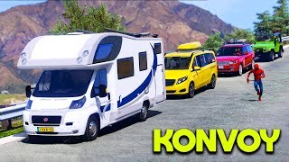 Karavan Arabalar ile Konvoy Yapıp Tatile Gidiyoruz  GTA 5 [upl. by Kapor]