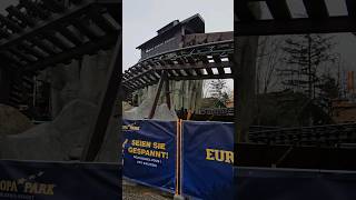 La reconstruction de la Grotte Bûche et lexpress des Alpes europapark shorts EuropaPark [upl. by Legnaleugim]