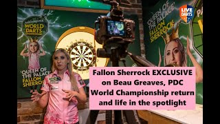 Fallon Sherrock on Beau Greaves decision NOT to go to Ally Pally  World Series ninedarter amp more [upl. by Arednaxela728]