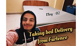 Taking bed delivery from Furlenco in Noida [upl. by Stanford]