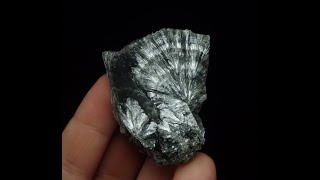 176708937290 CLINOCHLORE var SERAPHINITE  Russia Zheleznogorsk blackorion666 [upl. by Hardwick]