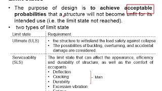 23 Ultimate limit state and serviceability limit state [upl. by Ahsirkal]