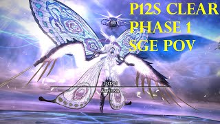 FFXIV  P12S Phase 1 Clear Sage PoV [upl. by Introk374]