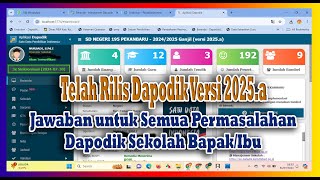 Cara Mengupdate Dapodik Versi 2025a [upl. by Christoph]