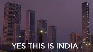 Yes This is India 🇮🇳  Hazy Mumbai Skyline  Tallest Skyline of India  Tallest buildings of India [upl. by Aneerhs]