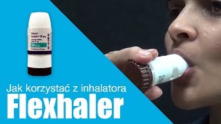 Jak korzystać z inhalatora Flexhaler in Polish [upl. by Aisila]