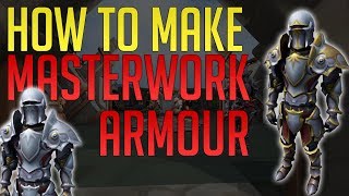 How to make Masterwork Armour  Trim it  The best armour in Runescape 3 [upl. by Laven]