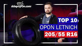 TOP 10 opon letnich w rozmiarze 20555 R16 [upl. by Sirak]