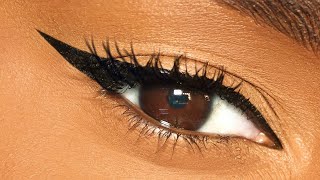 Easiest Way to do Winged Eyeliner on HOODED EYES [upl. by Lledrac]