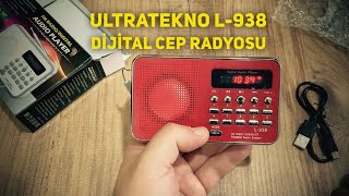 Ultratekno L938 Dijital Ekranlı Şarjlı Taşınabilir Radyo Cep Radyosu radyo fyp foryou [upl. by Kwang]