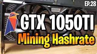 GTX 1050TI Mining Hashrate Testing amp OverClock Settings [upl. by Anum]