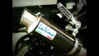 ninja 300 Leo Vince GP Corsa Carbon exhaust sound [upl. by Vicky]