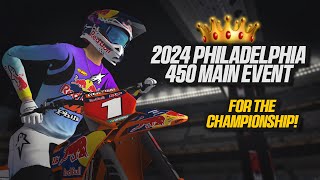 2024 rF Supercross 450 Main  Round 15  Philadelphia [upl. by Haya]