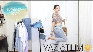 YAZ KOMBİNLERİ  PASTEL TONLARDA YAZLIK STİLİM 🩱 [upl. by Eirok]