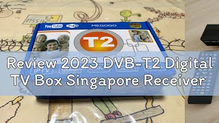 Review 2023 DVBT2 Digital TV Box Singapore Receiver [upl. by Inatirb]