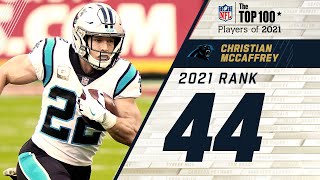 44 Christian McCaffrey RB Panthers  Top 100 Players in 2021 [upl. by Aulea]