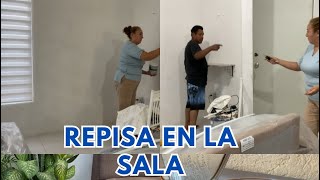 TERMINANDO DE PINTAR ✅ YA SE PUSO LA REPISA 💯VLOGMAS 🌲🎅 [upl. by Namus]