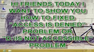 How To Fix Access Is Denied Problem Windows xp7vista88110 or Any Windows OS [upl. by Oicnerolf]