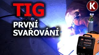 První svařování  Jasic TIG 200P ACDC E101 [upl. by Hgielanna]