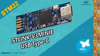 Новый STLink V3 miniE  STLINKV3MINIE  DEBUG STM32 работа с SWD JTAG VCP подключение USB TypeC [upl. by Hau]