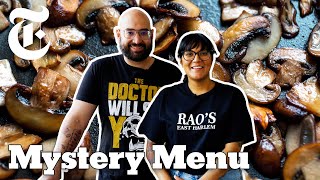 Vegan Challenge 2 Chefs Make a Meal Out of Mushrooms  Mystery Menu  NYT Cooking [upl. by Annavoeg]