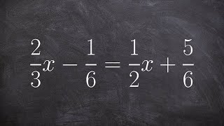 Solving a multistep equation with fractions and variable on both sides [upl. by Atnuhs54]