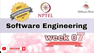 SOFTWARE ENGINEERING WEEK 7 ASSIGNMENT ANSWERS NPTEL 2024 l NPTEL nptel nptelanswer [upl. by Arinayed]