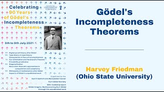 Harvey Friedman  Gödels Incompleteness Theorems Gödel Conference [upl. by Ytnom]