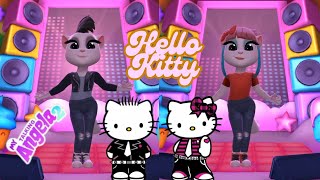 Talking Angela 2 vs Hello Kitty 🥰 New Update Gameplay [upl. by Patti240]